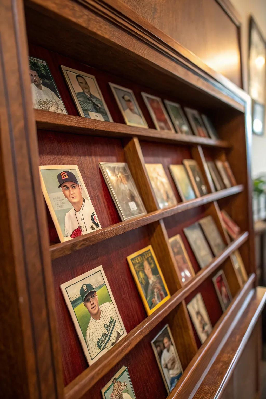 Transform your space with a touch of nostalgia: the art of displaying baseball cards.