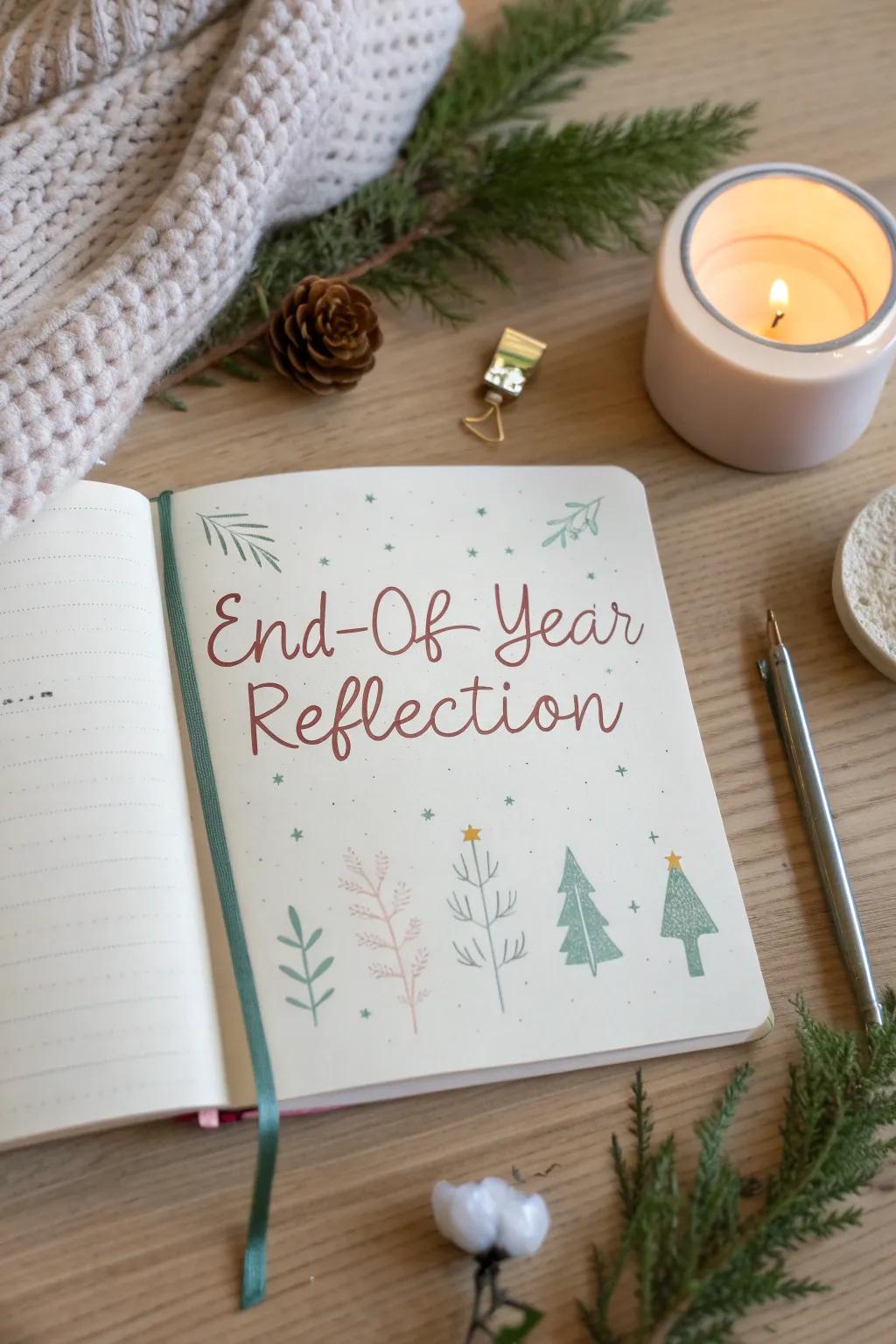 Embrace the art of reflection as you journal your way into the new year. ✨📖