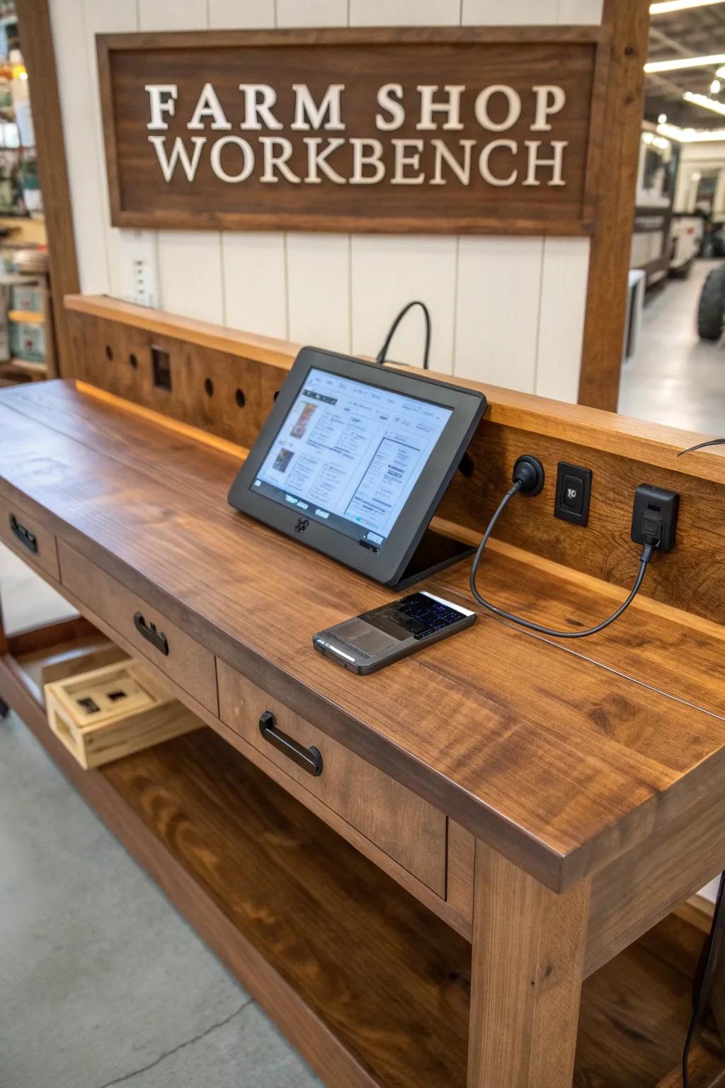 Elevate your workspace with a blend of tradition and tech sophistication.