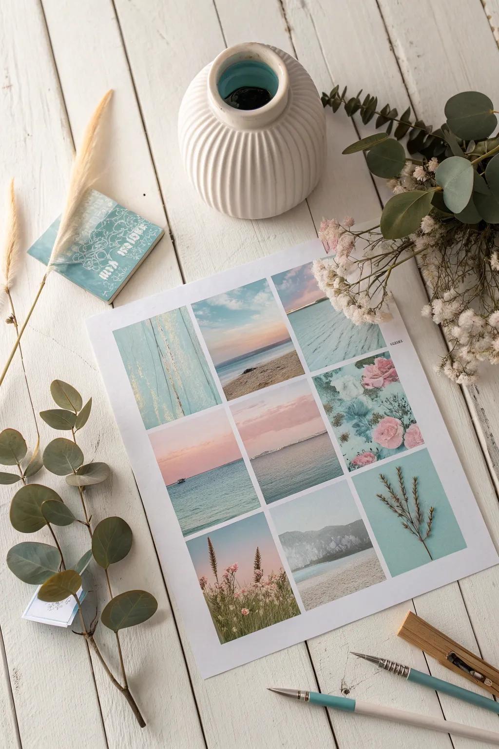 Embrace tranquility with a calming collage—a perfect post-school craft for little ones.