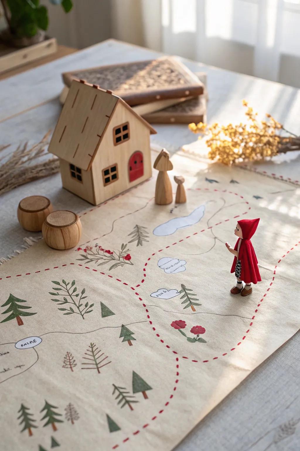 Bring the classic tale to life with a beautifully crafted story map, perfect for sparking imagination and storytelling fun.