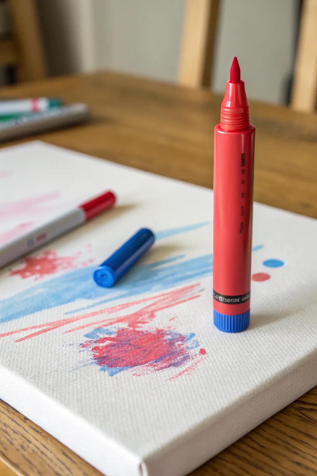 Unleash your creativity with bold pop art marker designs. Embrace simplicity with a splash of color.