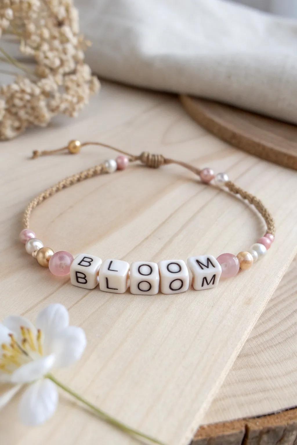 Embrace the season with a 'bloom' Morse code bracelet, a minimalist's ode to spring.