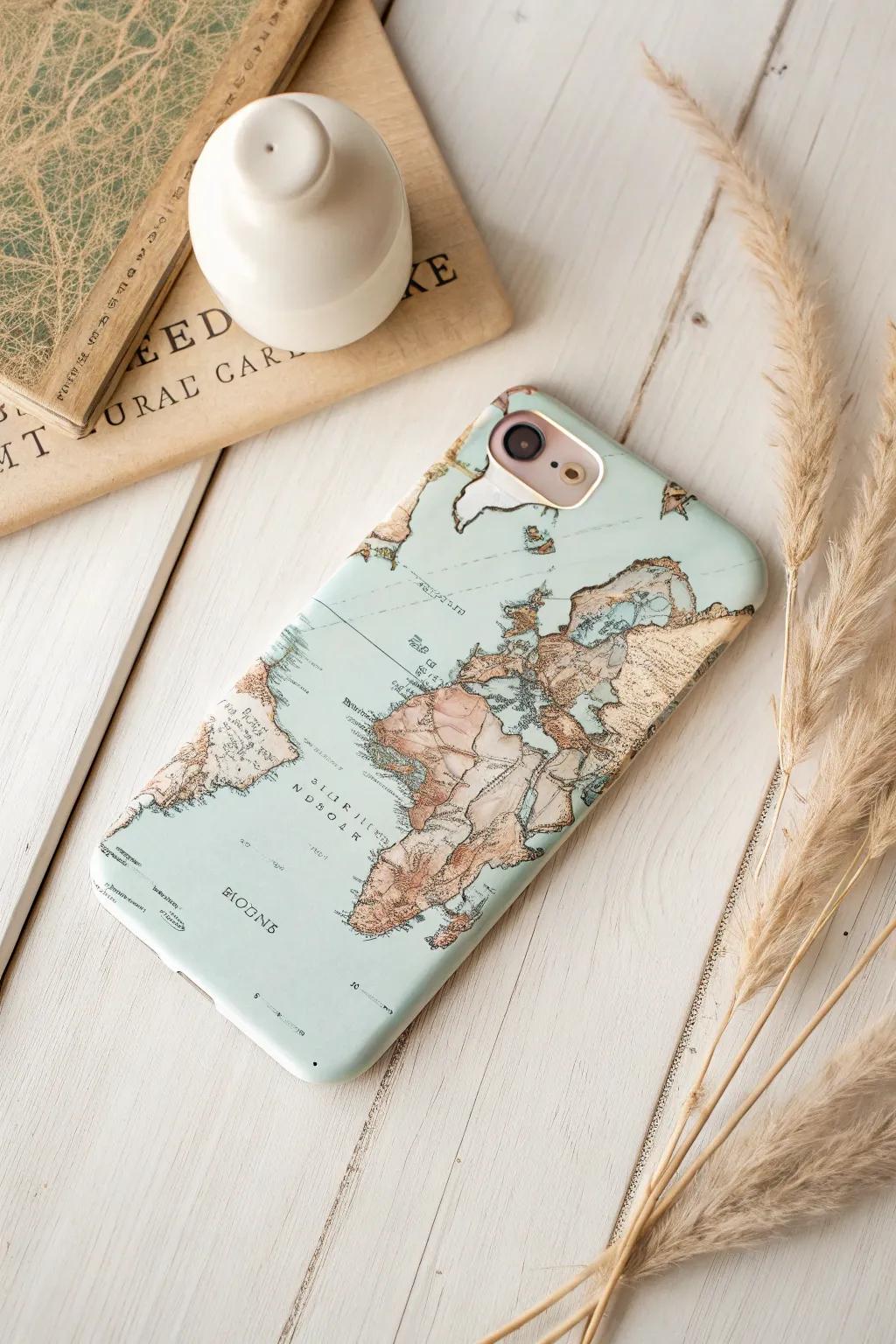 Embrace your wanderlust with a vintage map phone case—where every glance is an invitation to dream.