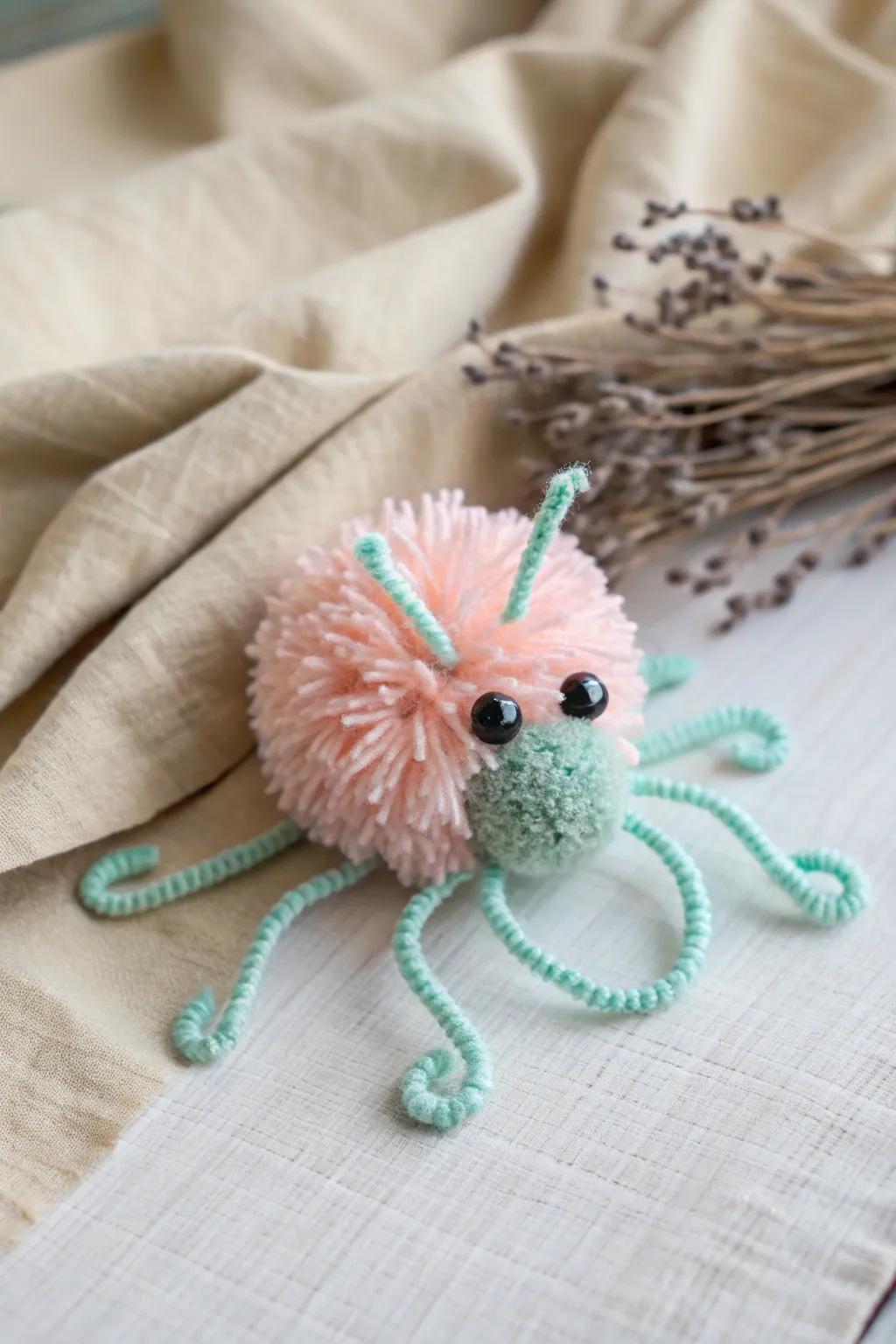 Meet your new crafting companion: the adorable pom pom bug! Perfect for little hands and endless creativity.