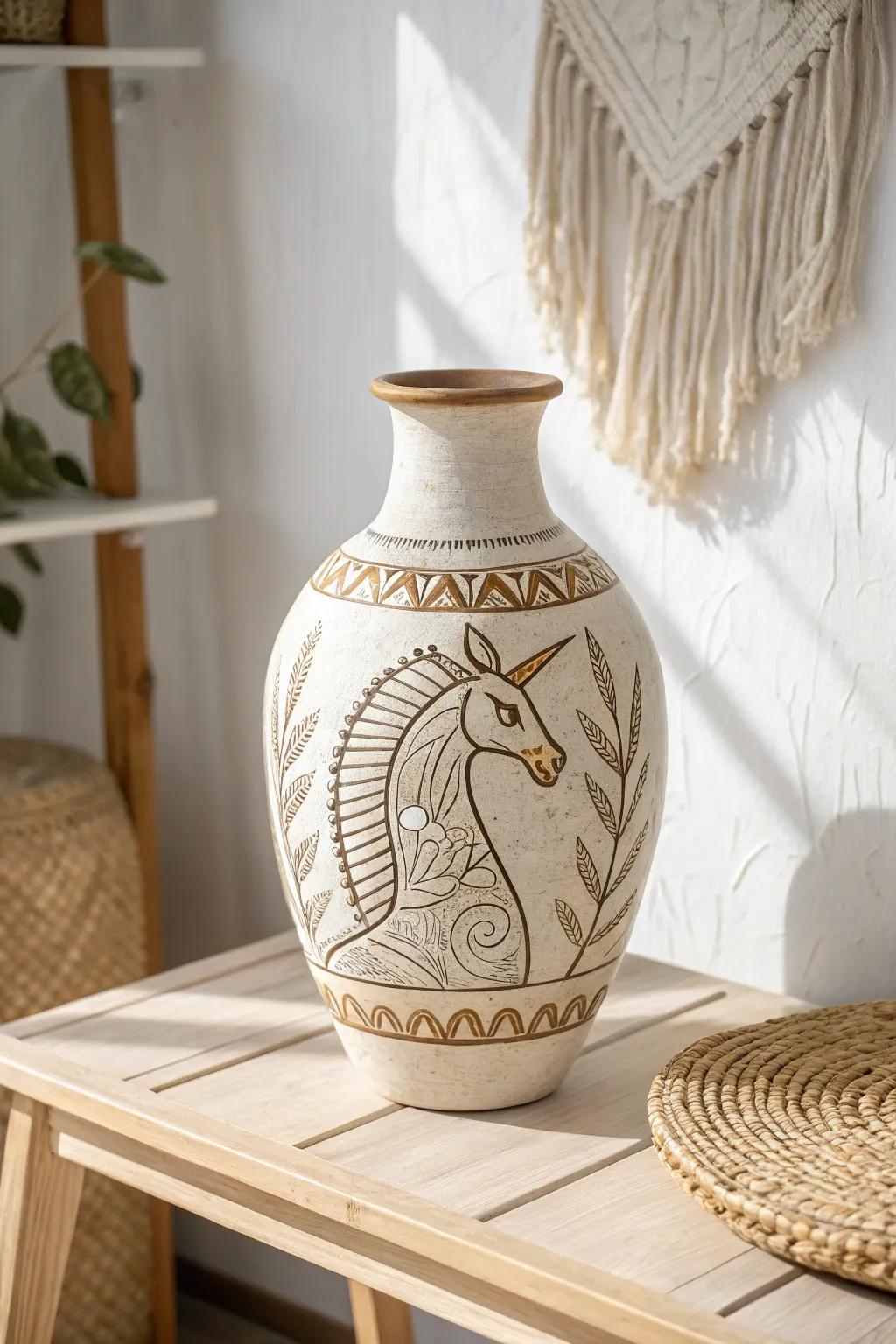 Embrace the magic of myths with minimalist folklore art.