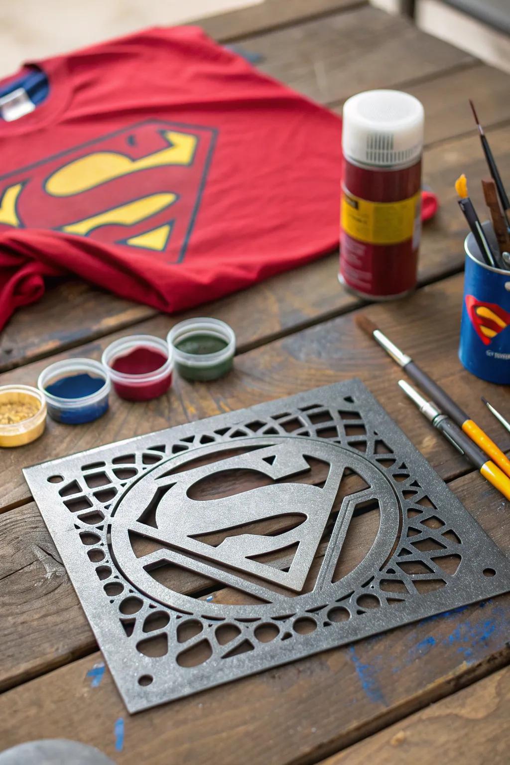 Unleash your inner hero with custom superhero stencils!