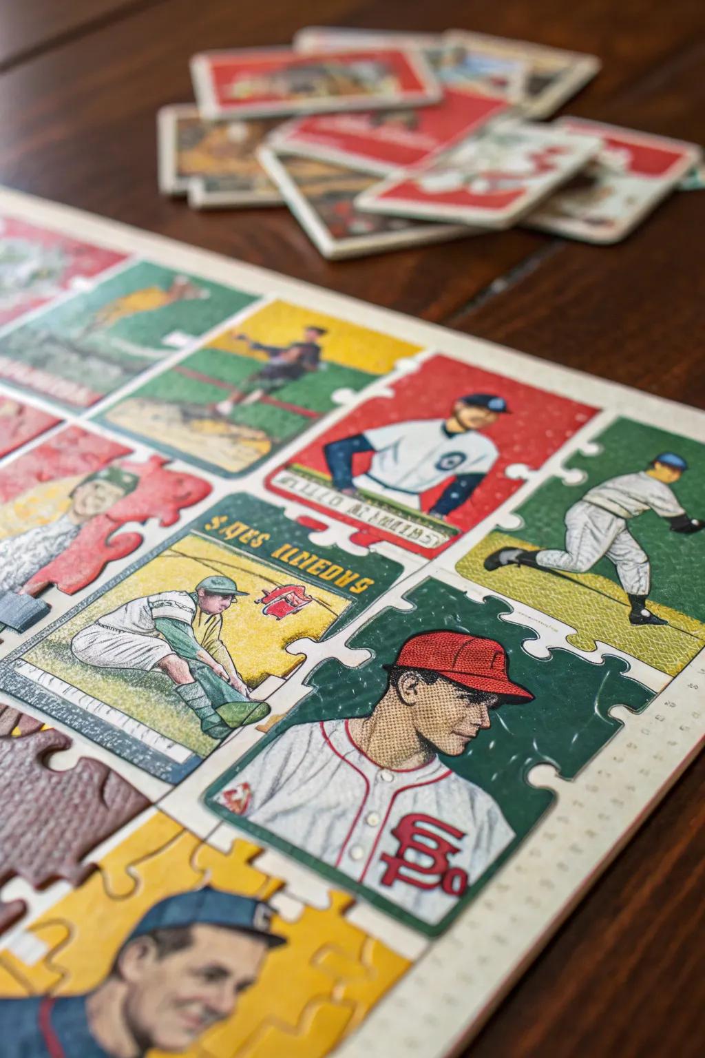 Transform your baseball card collection into a captivating puzzle masterpiece!