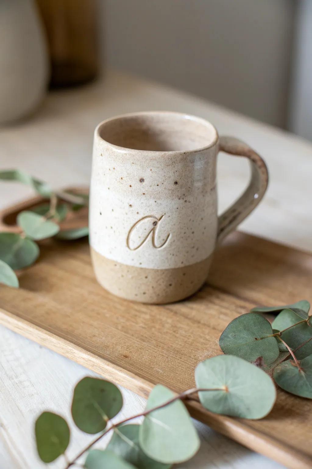 Crafted with love: Personalized mugs for that special touch.