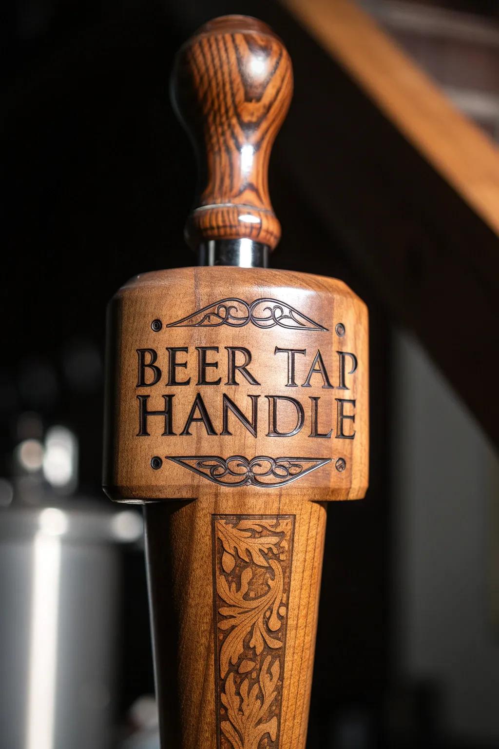 Craft Your Identity: Personalize Your Beer Tap Handle with Engravings.