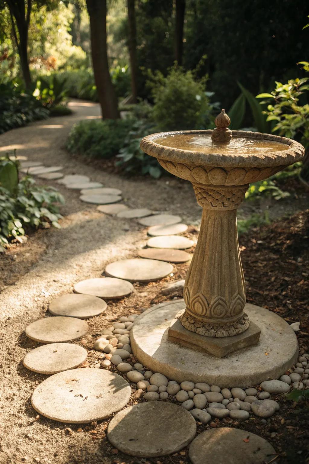 Discover a garden oasis with our stepping stone surprise!