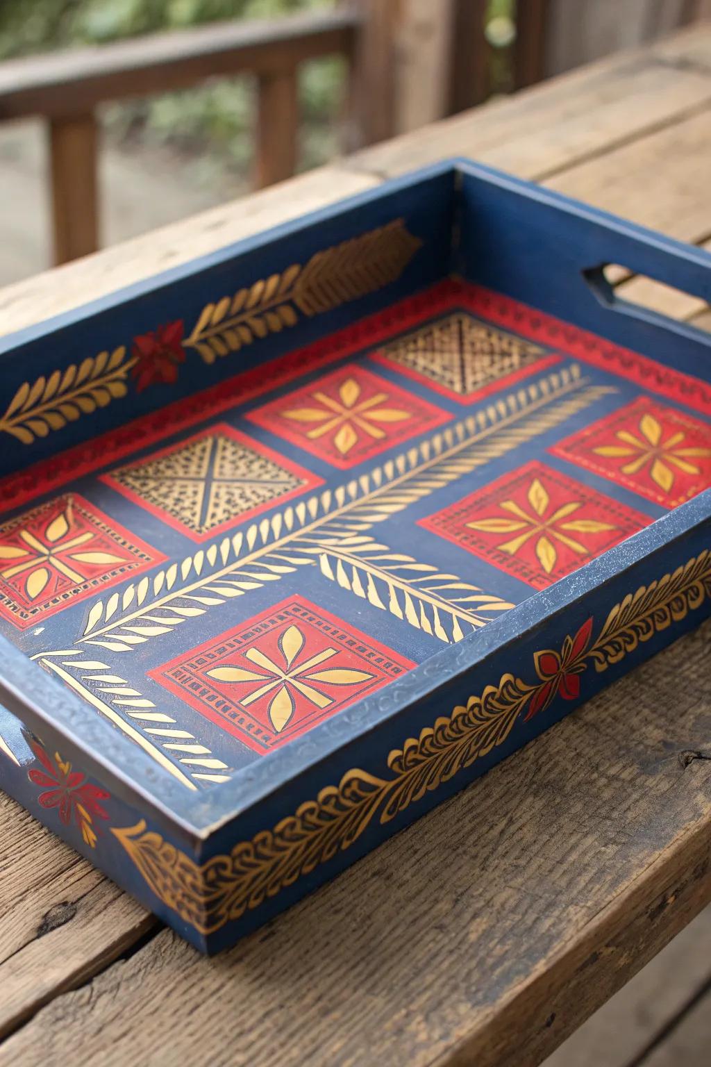 Transform thrift finds into stunning centerpieces with a personalized serving tray.