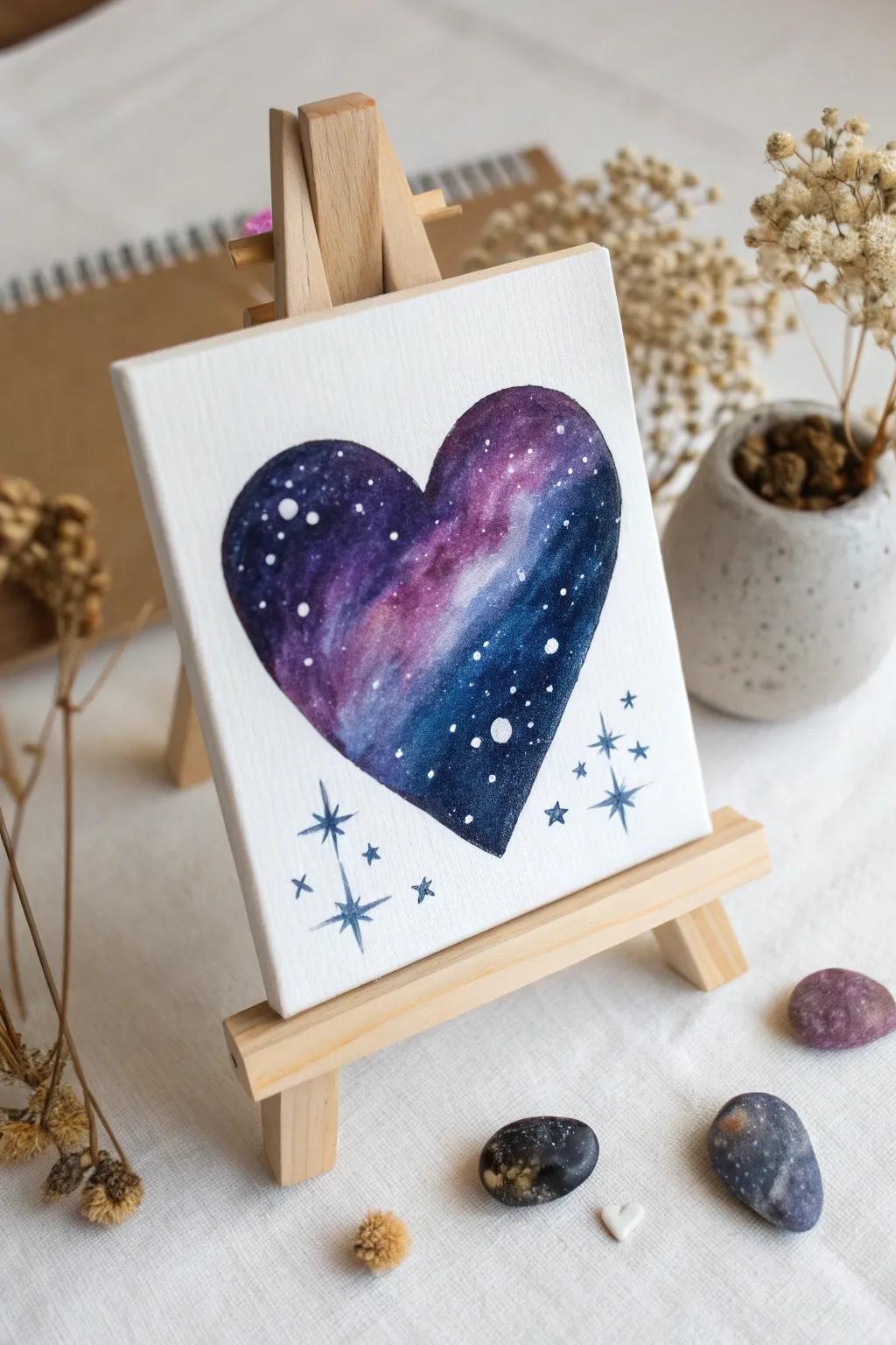 Explore the cosmos with a heart full of stars. A minimalist masterpiece that brings the galaxy to your space.