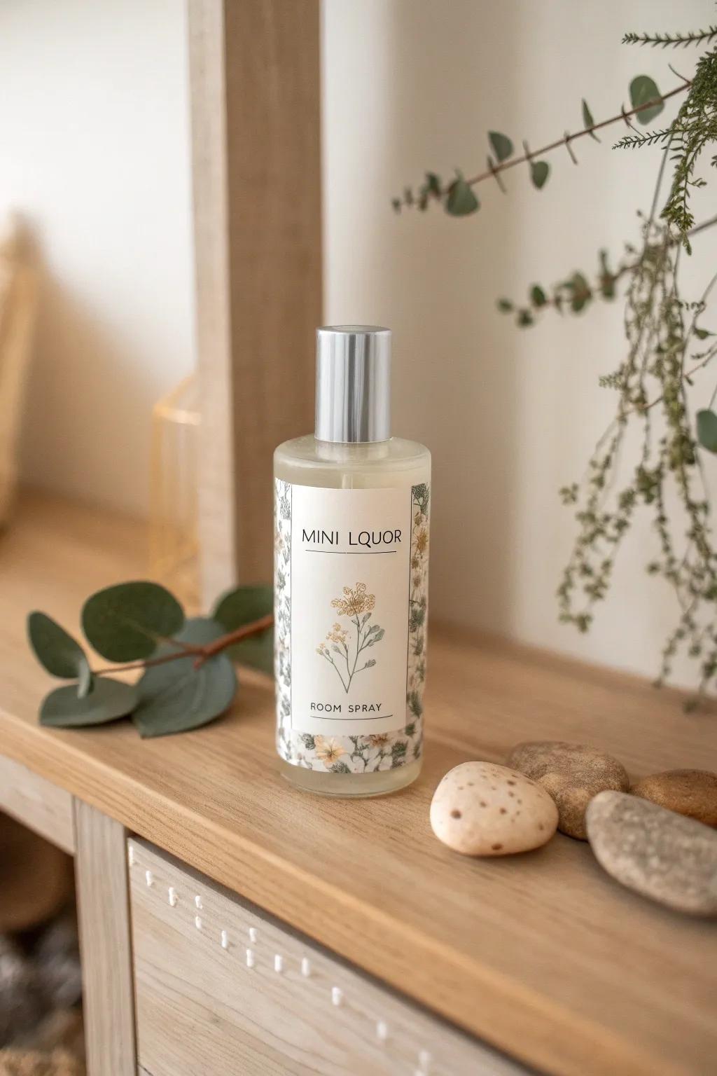 Transform your space with a touch of elegance: DIY Mini Liquor Bottle Room Sprays.