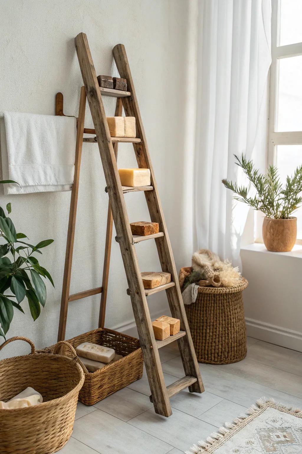 Transform your space with a touch of rustic charm and minimalist elegance. #LadderLove