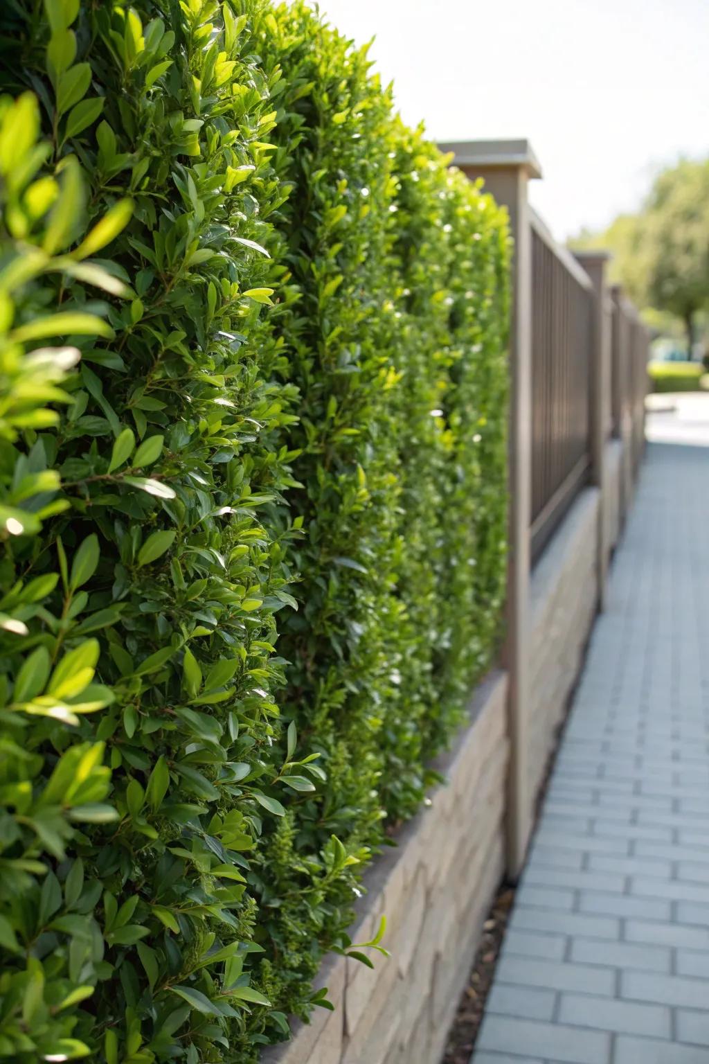 Elevate your outdoor privacy with lush hedge panels – nature's perfect blend of beauty and functionality.