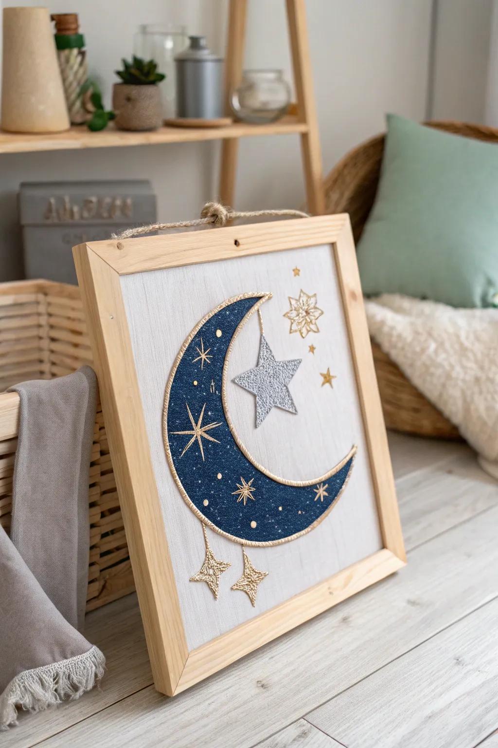 Elevate your space with celestial charm—capture the magic of the night sky indoors.