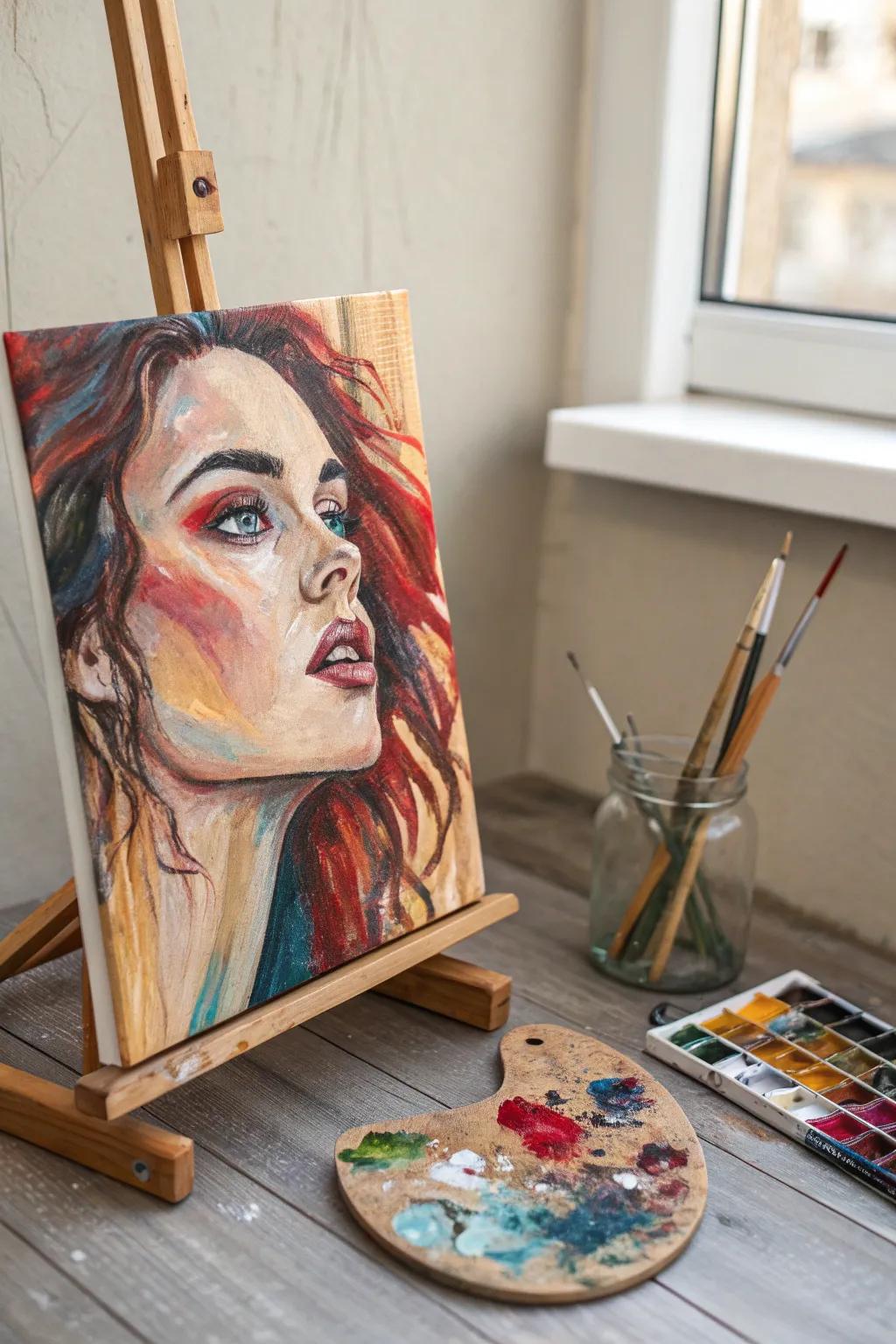 Embrace the art of expression with vibrant strokes and captivating colors.