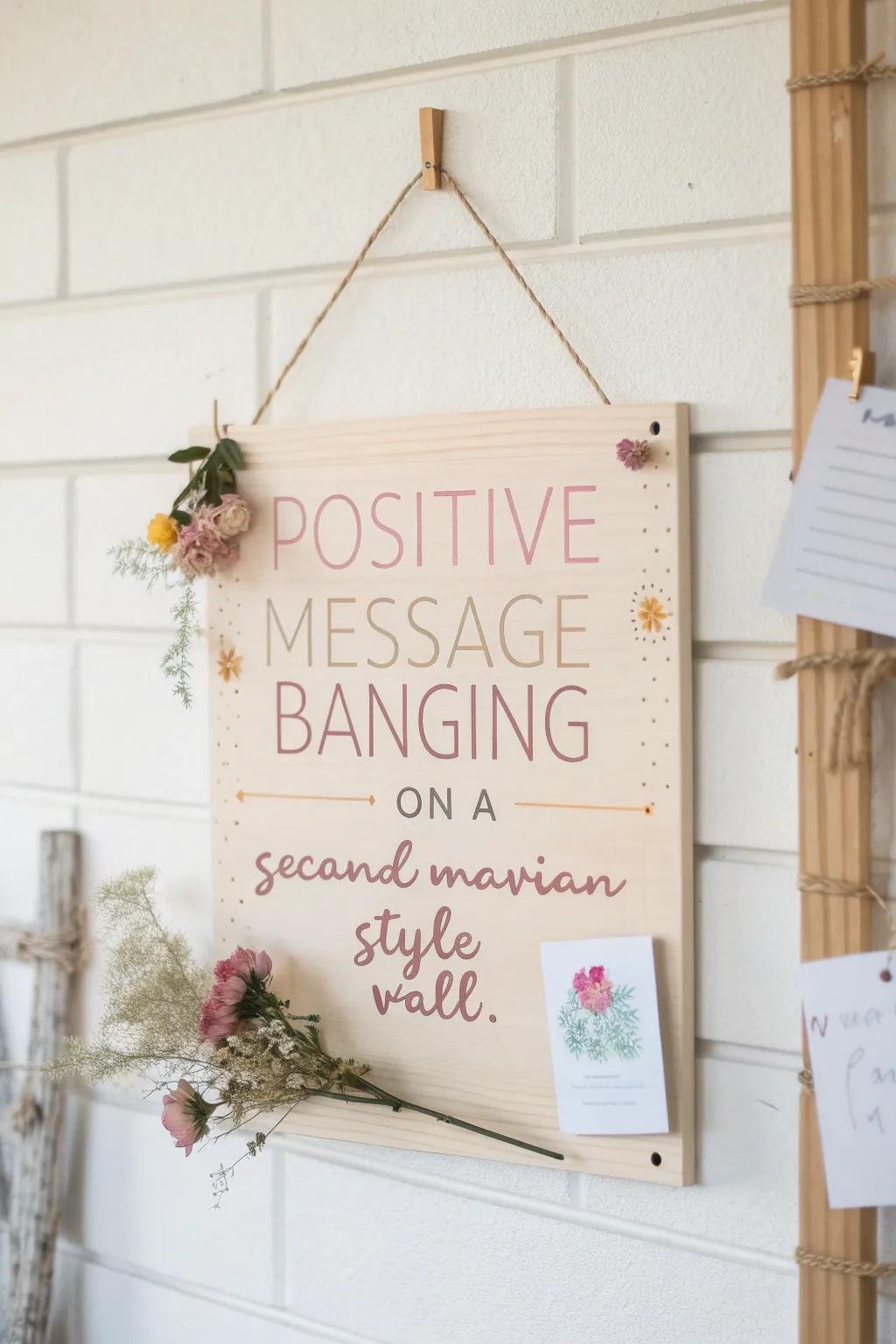 Elevate your day with a board of positivity. ✨ #MinimalistVibes #PositiveAffirmations