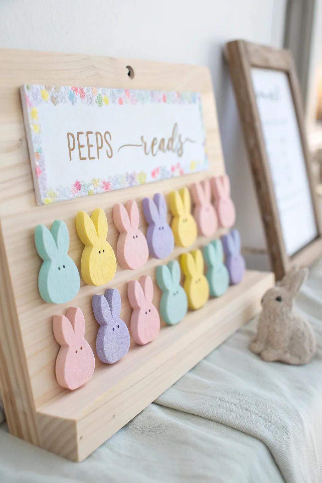 Celebrate Easter with charming Peeps bunnies that bring a touch of personalized elegance to your gatherings.