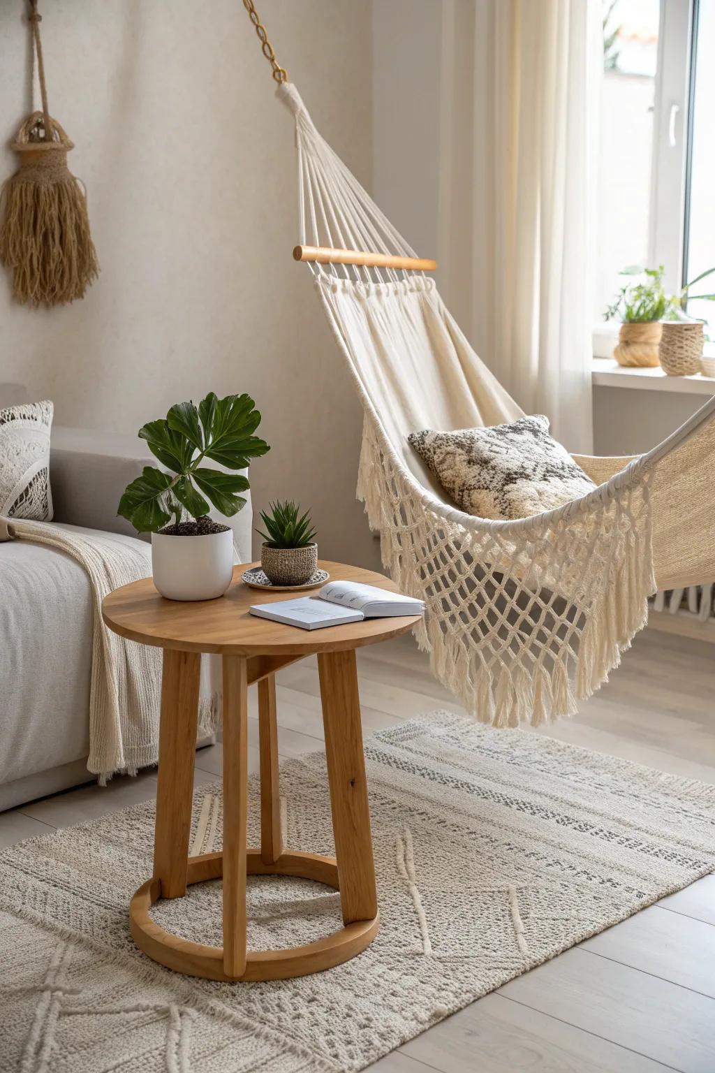 Transform your space with this elegant hammock bed for your feline friend, merging minimalist design with cozy comfort.