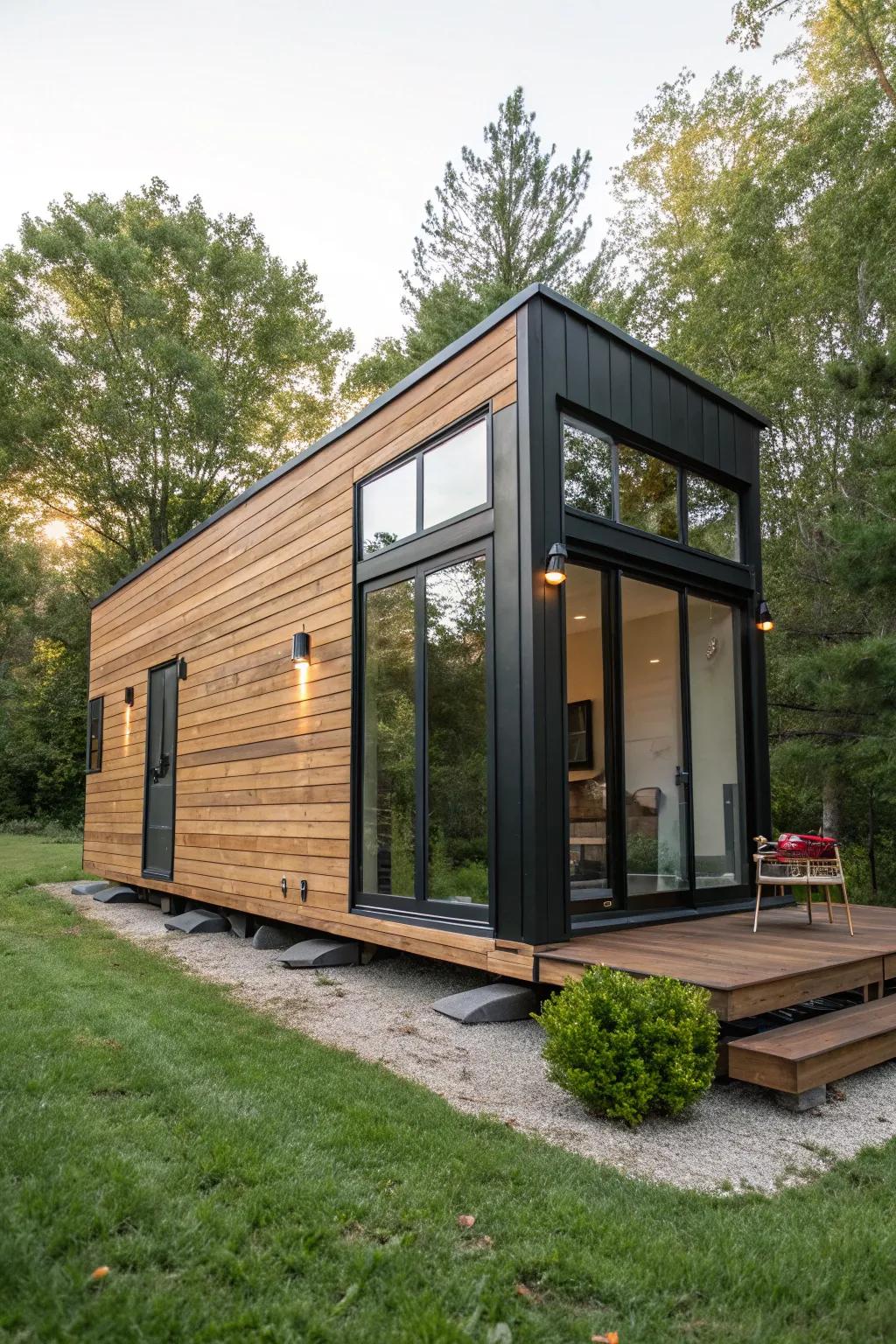 Embrace the art of small living: where efficiency meets elegance in a beautifully crafted tiny home.