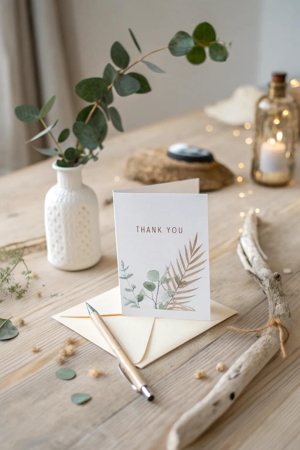 Capture hearts with the timeless charm of handwritten gratitude.