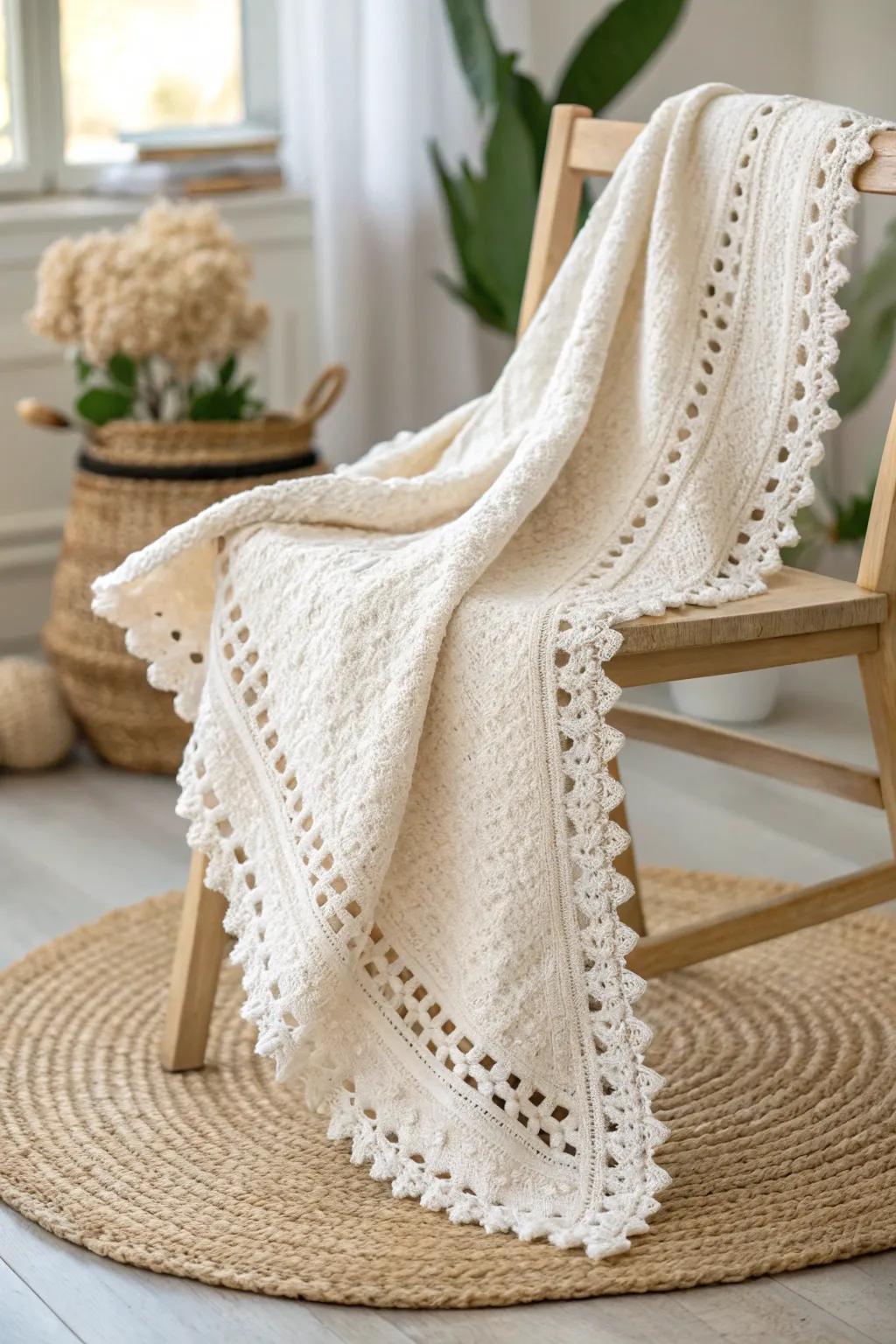 Whimsical Elegance: Discover the charm of picot edging in crochet for a fairy-tale finish.