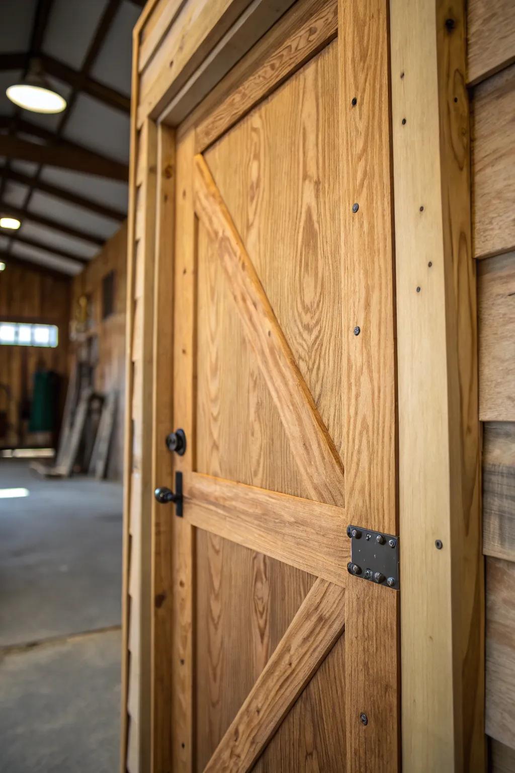 Embrace the art of simplicity with this handcrafted plywood deer blind door, where functionality meets elegance.