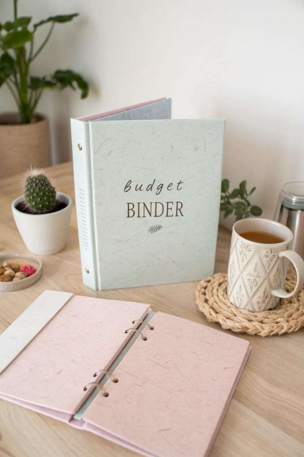 Transform your finances with style and simplicity using a custom budget binder. 🌿✨ #BudgetGoals #ScandiBoho