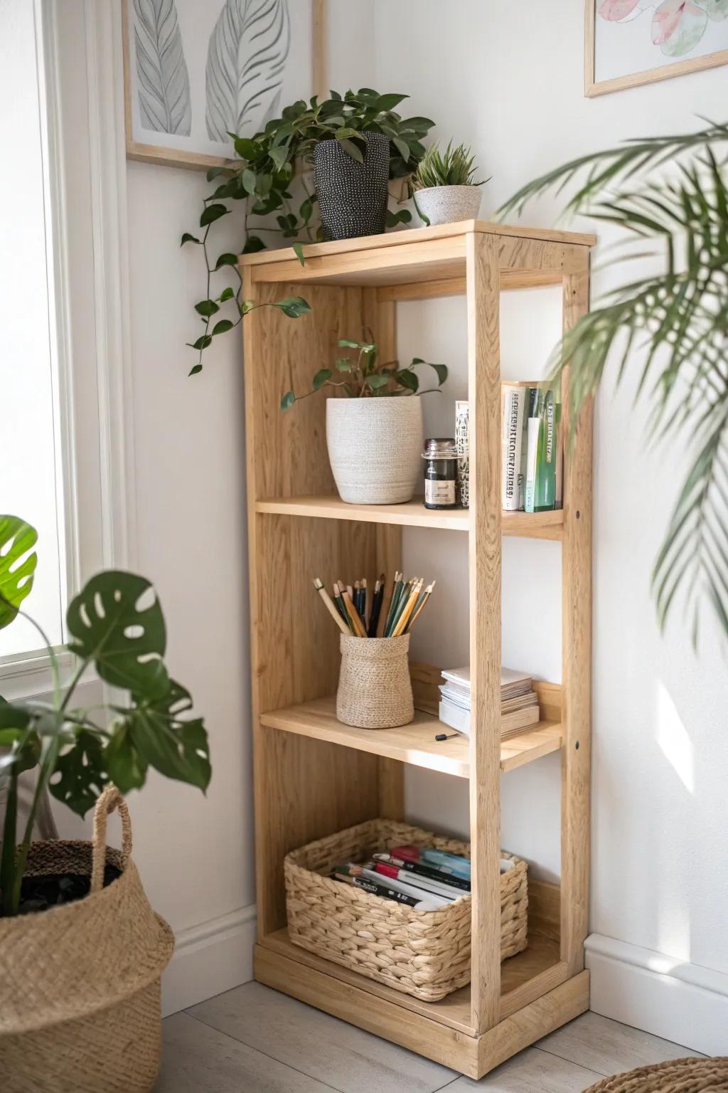 Transform your nooks with elegant corner shelves—style meets functionality in every corner.