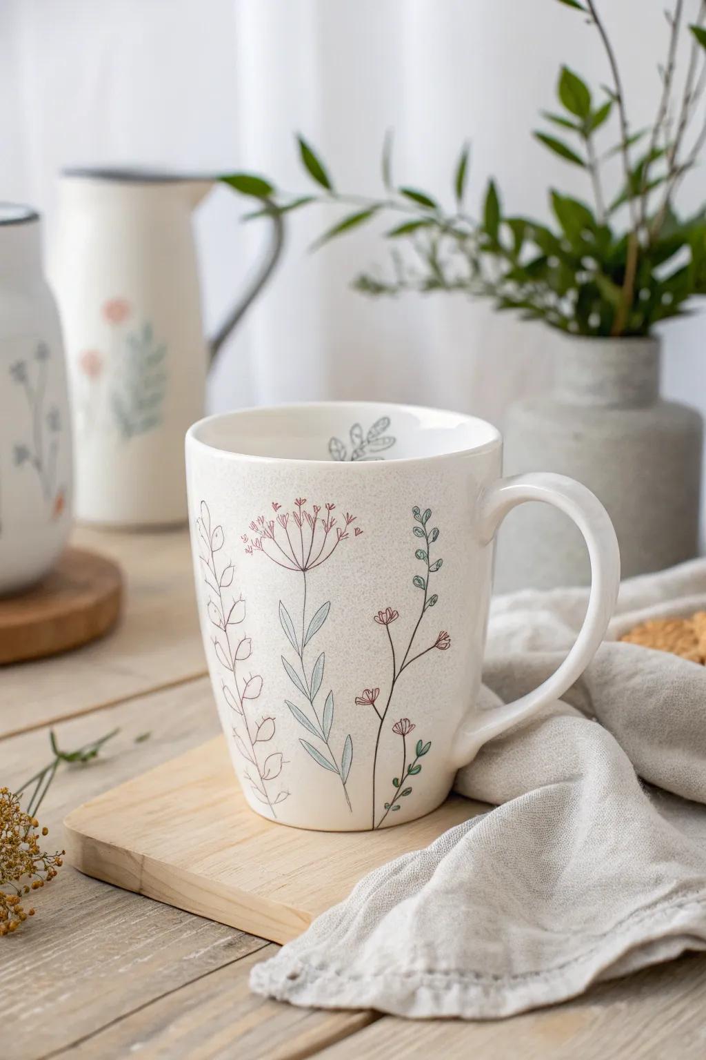 Craft a heartfelt gift: Personalize a mug with love and creativity for that special teacher.