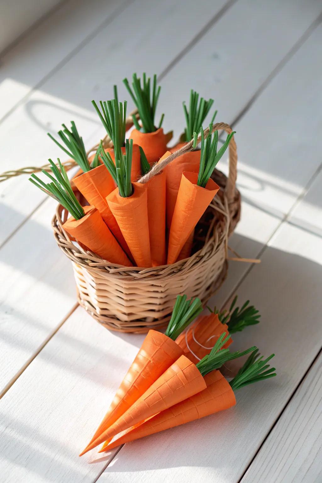 Catch the Easter Bunny's eye with these charming DIY carrots!