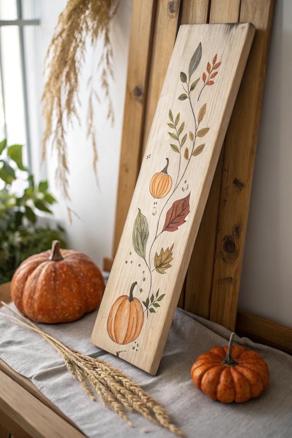 Embrace the cozy charm of autumn with these easy wood plank paintings. Perfect for adding a touch of seasonal warmth to your home!