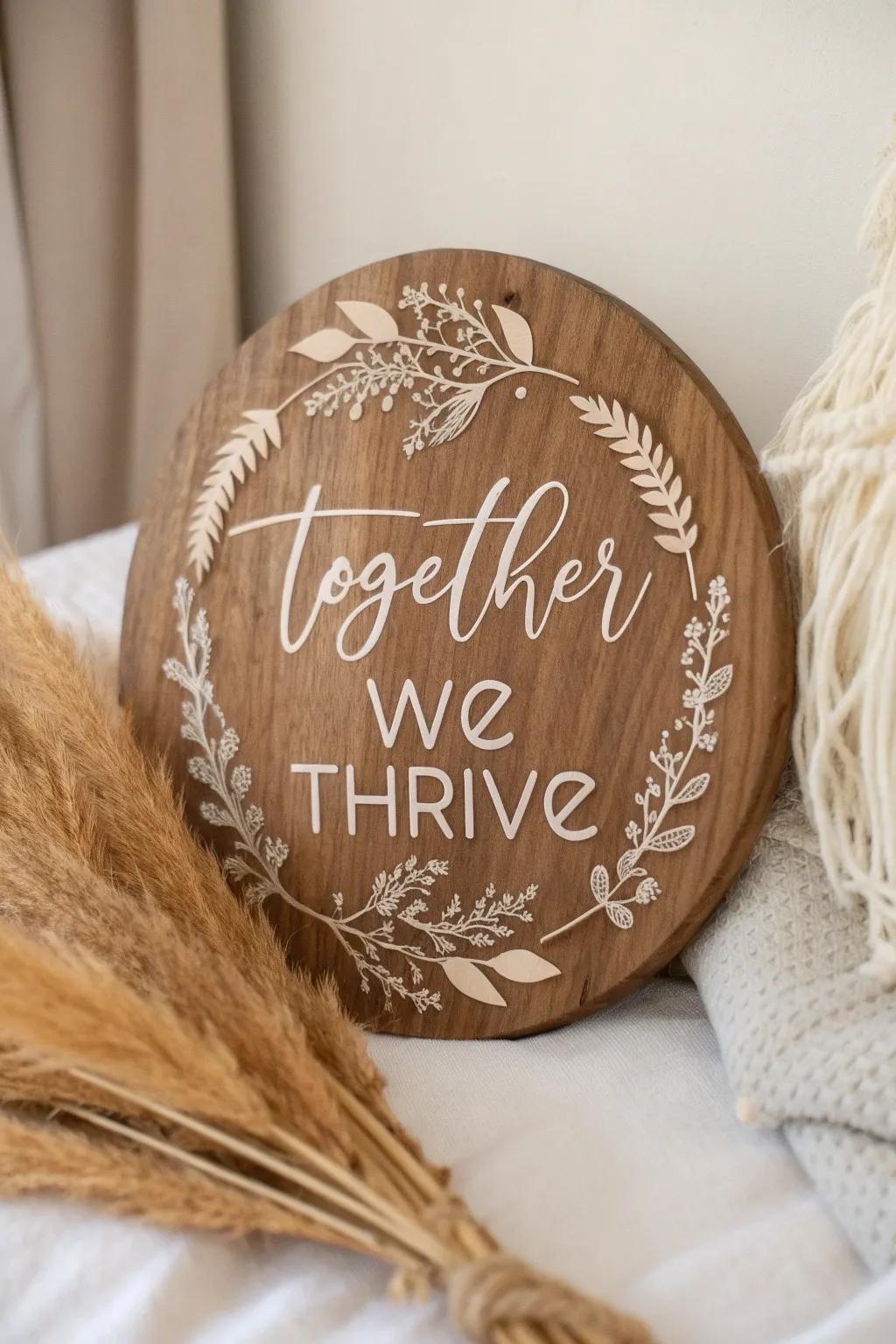 Celebrate your family's spirit with a beautifully crafted motto that speaks volumes.