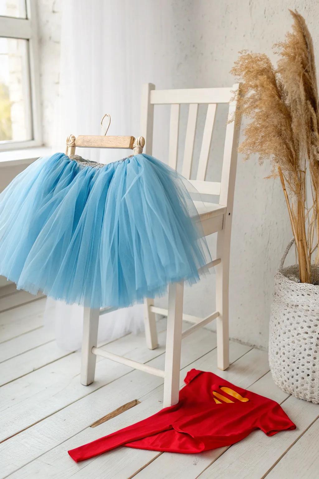 Transform into a superhero with a whimsical tulle tutu—effortlessly chic and full of charm!