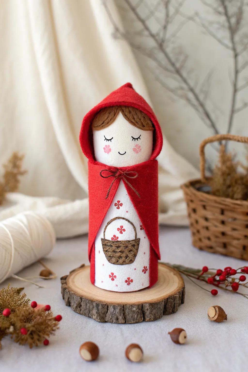 Craft your own Little Red Riding Hood with a touch of Scandinavian elegance and Boho charm.