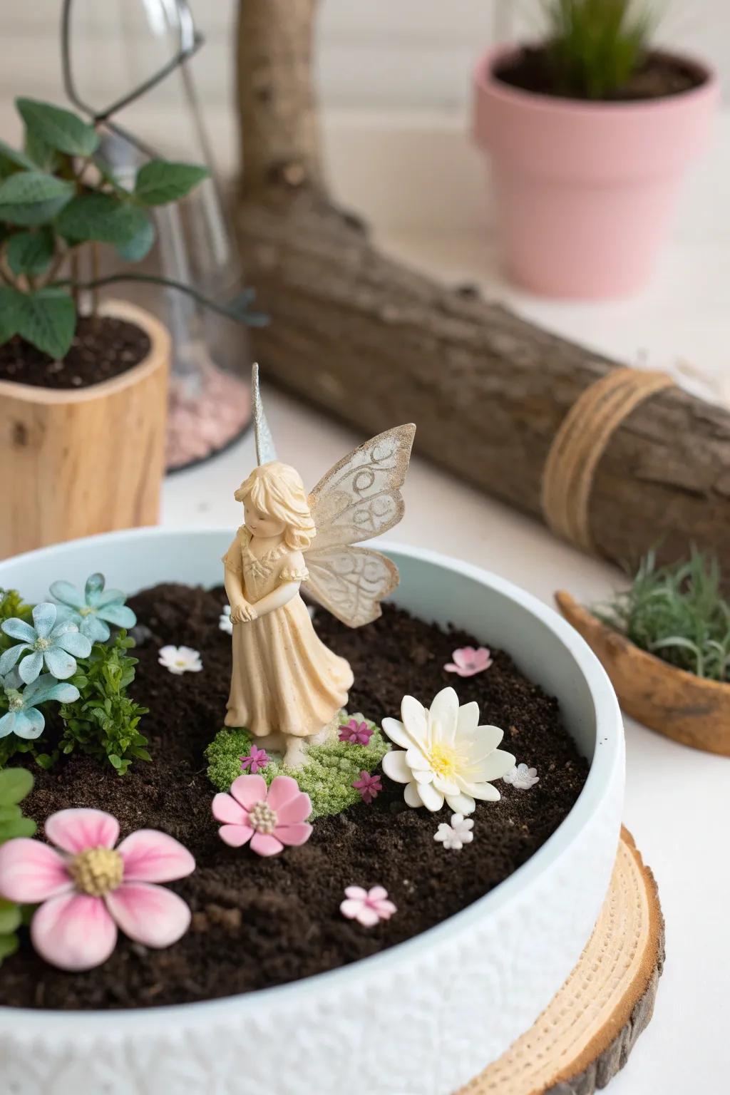Discover the magic of a miniature fairy garden and let your imagination flourish.