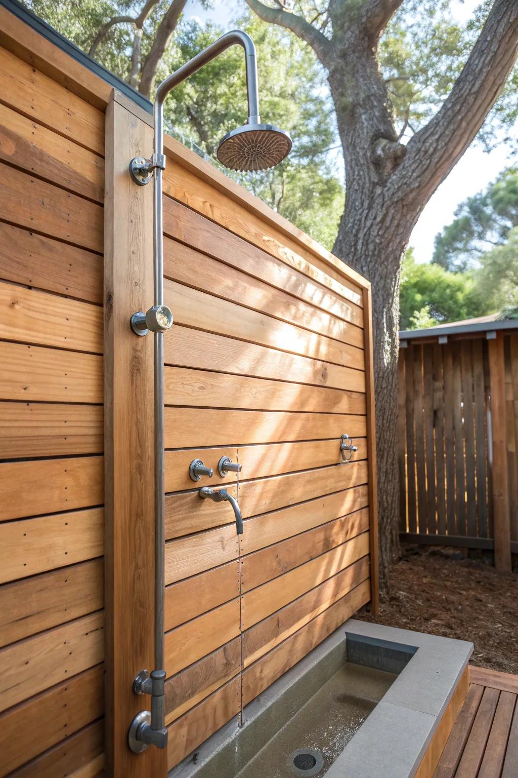 15 Clever Outdoor Shower Plumbing Ideas Alderlight
