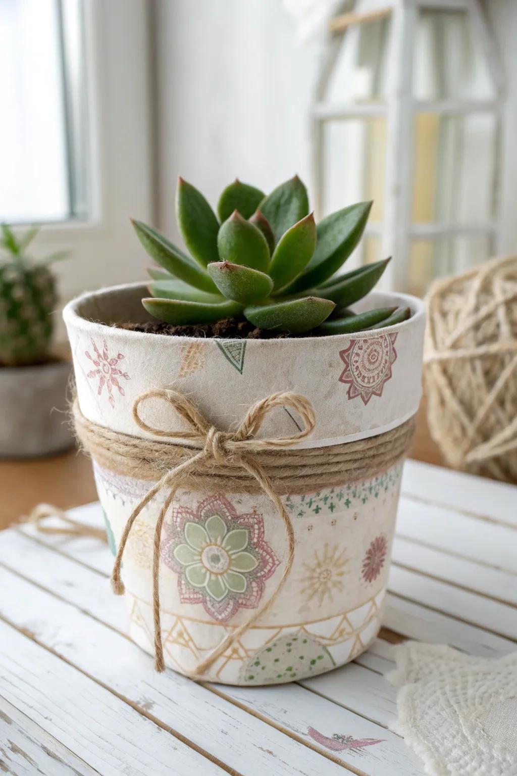 Transform waste into wonder: Eco-friendly flower pots that bring rustic charm to your space.