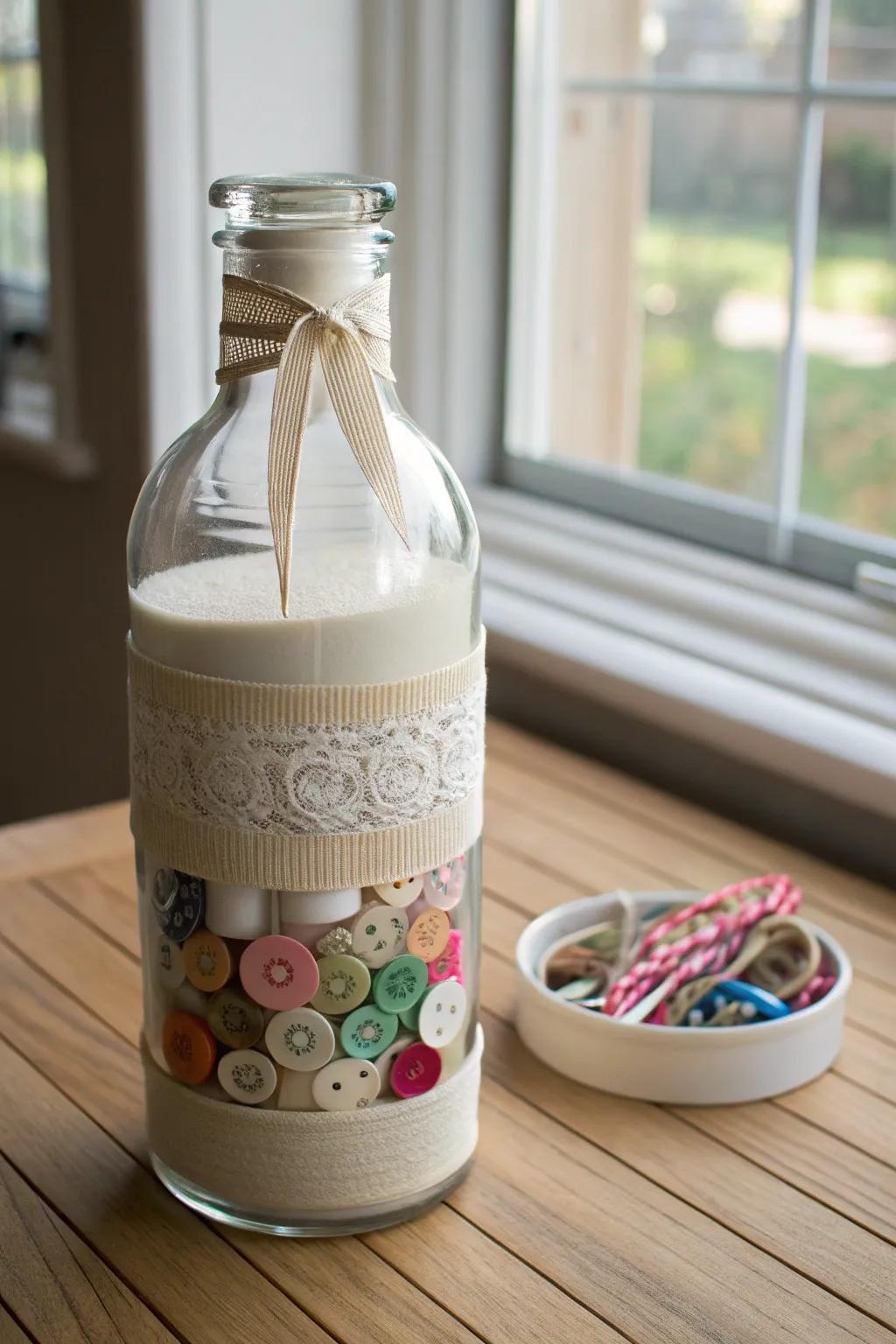 Transform simplicity into beauty with this chic craft supply holder. 🌿✨ #DIYOrganization #MinimalistCrafts