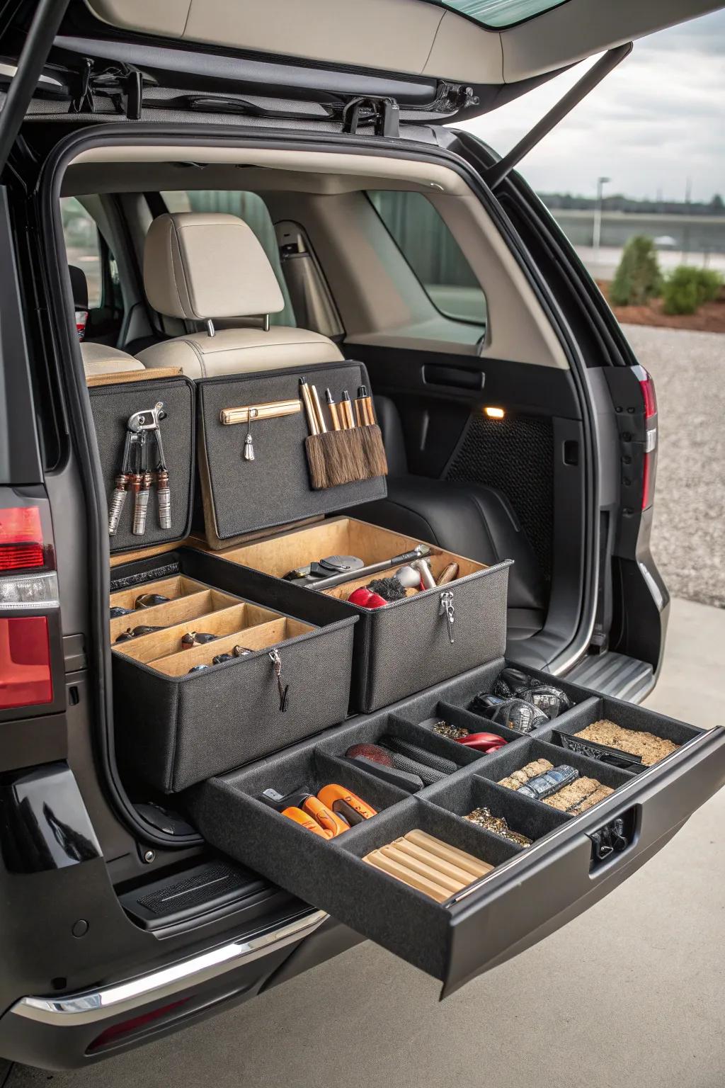 Master the Road: Keep Your Tools in Check with Stylish Cargo Organizers.