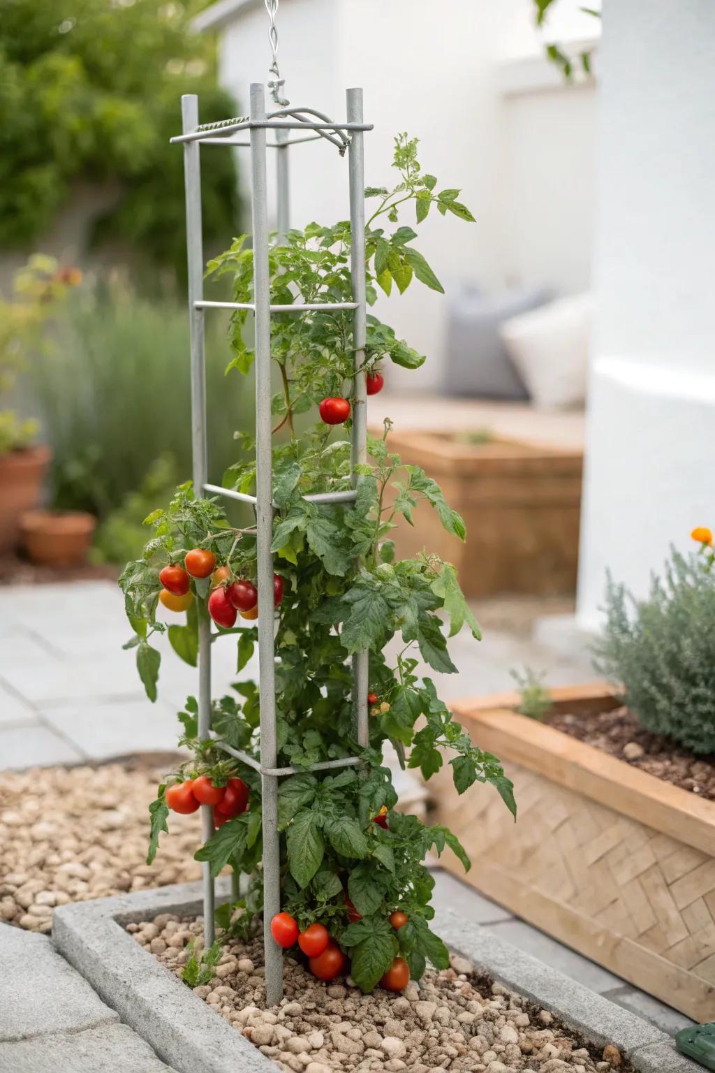Elevate your garden's elegance with the simplicity and strength of a T-post trellis.