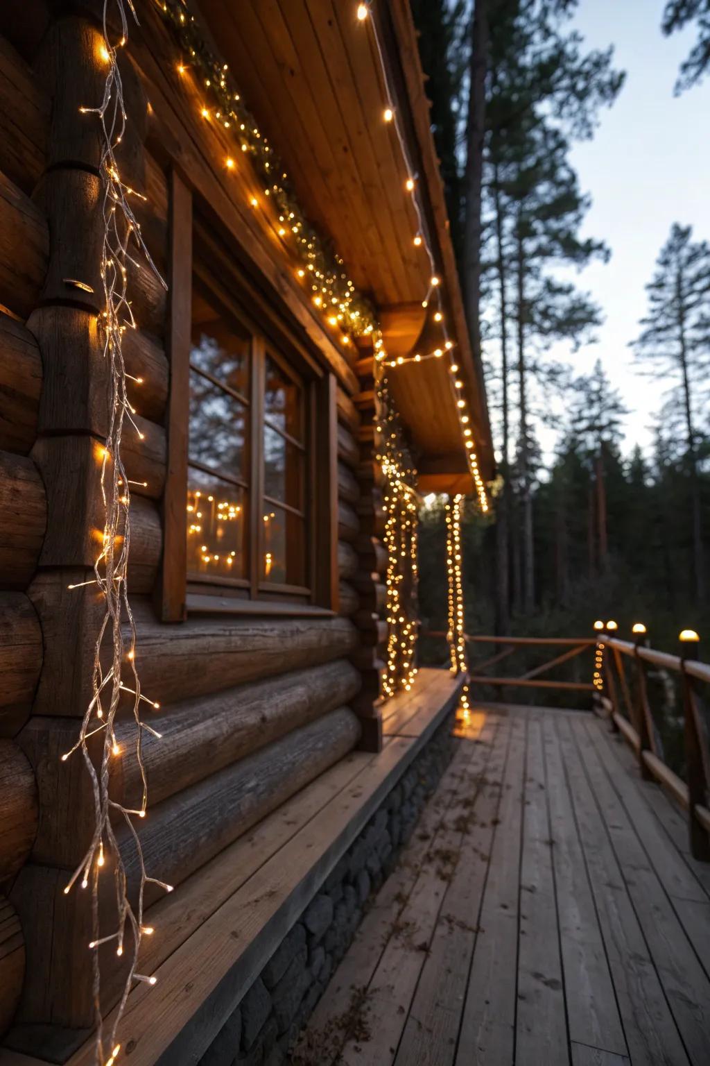 Transform your cabin skirting into a fairytale with enchanting fairy light accents.