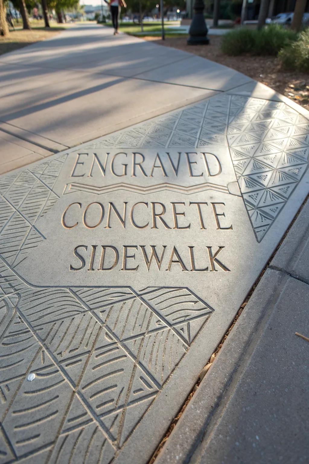 Add a personal touch to your walkway with bespoke engravings that leave a lasting impression.