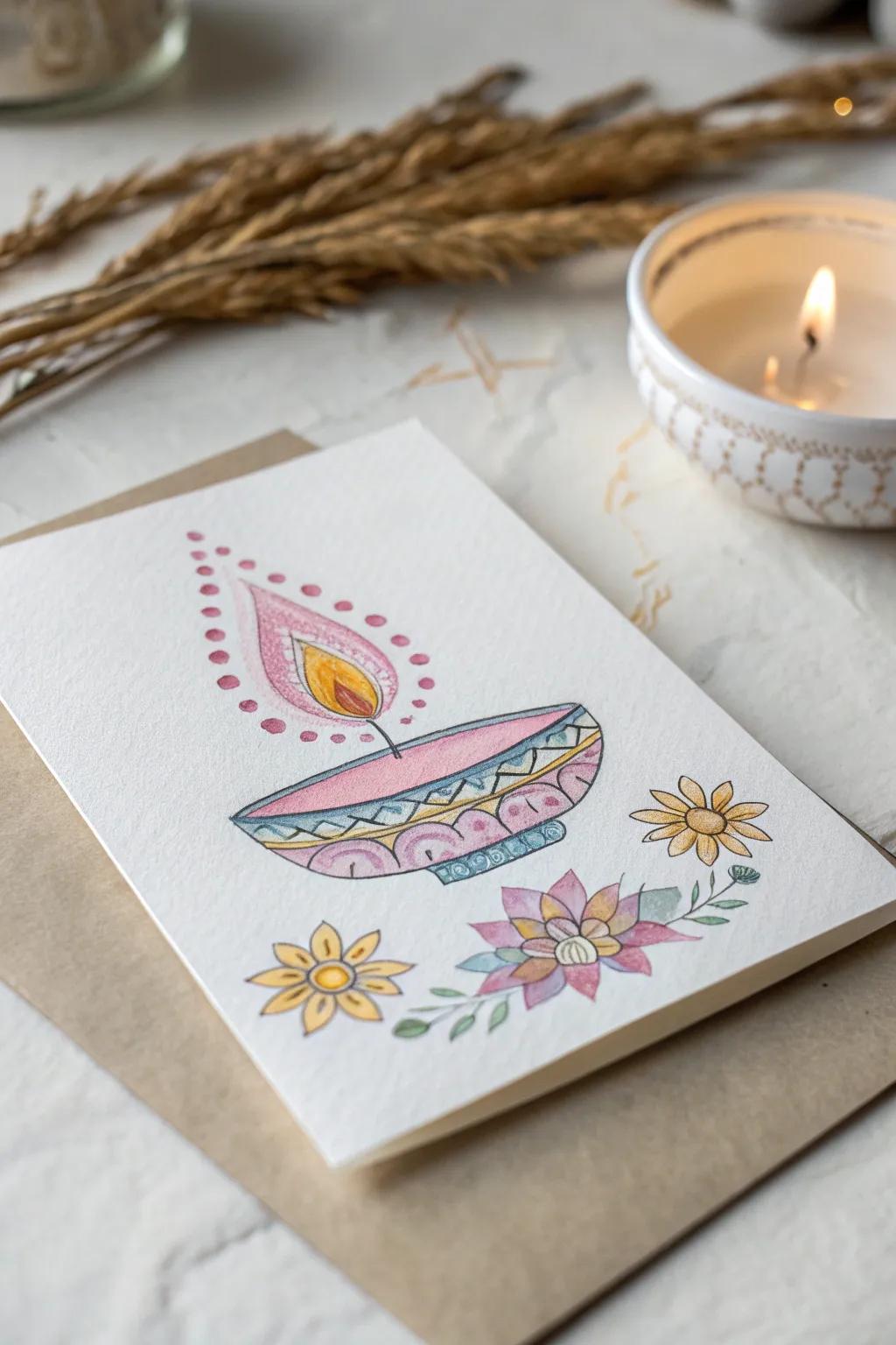 Celebrate Diwali with minimalist elegance and a personal touch. #HandPaintedCharm #DiwaliDelight