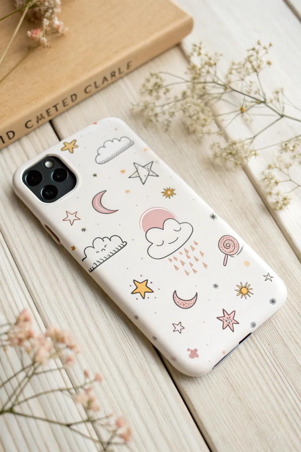 Add a touch of whimsy to your day with DIY illustrated phone cases!