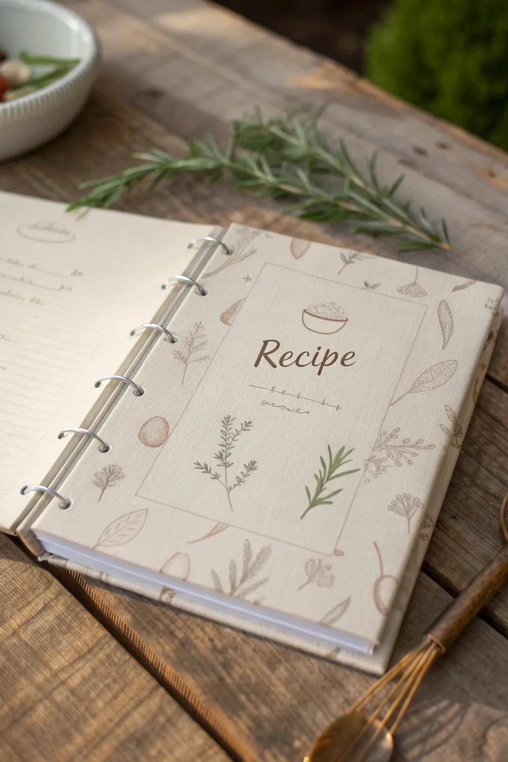 Create cherished memories with a personalized recipe book, the perfect blend of simplicity and heartfelt tradition.