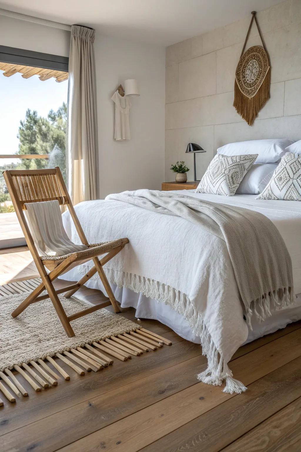 Discover the art of hidden elegance with DIY folding chair storage under your bed.