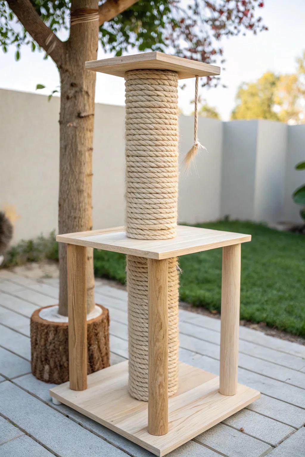 Elevate your feline's playground with a touch of Scandinavian elegance.